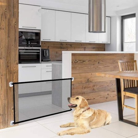 Trappsikkerhetsport, Barriere for Hund, Dørsikkerhetsport, Hundegard (S størrelse)