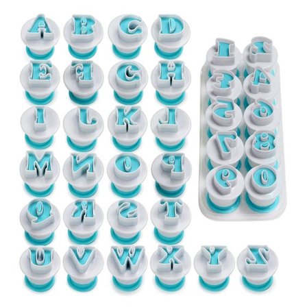 Kakformar Bokstäver och Siffror för Kreativ Bakning