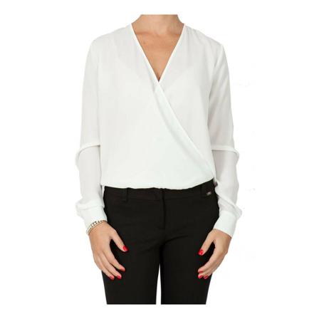 Liu Jo C65122T1537-14300 skjorta vit, Dam Blusar, Dam, Storlek: M