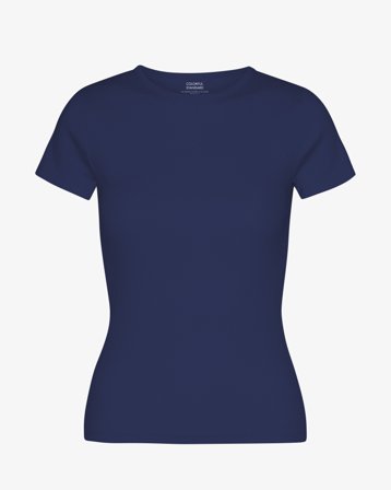 Organic Rib T-Shirt - Marine Blue XL