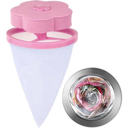 1 vaskemaskin filter nettpose, vaskemaskin hårfjerner