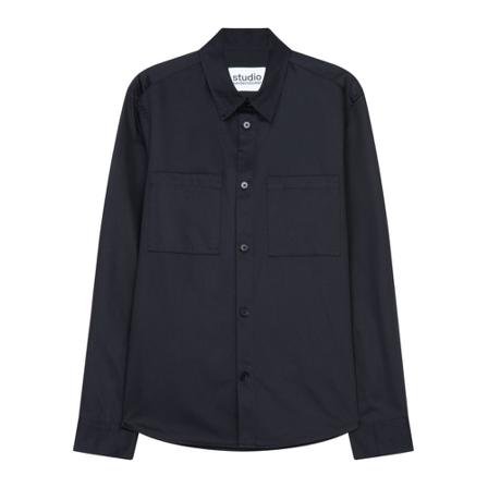 Seidensticker overshirt Regular , Blauw , Heren , Maat: L