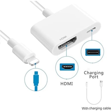 Lyn til HDMI-adapter 1080P Digital AV-adapter Sync