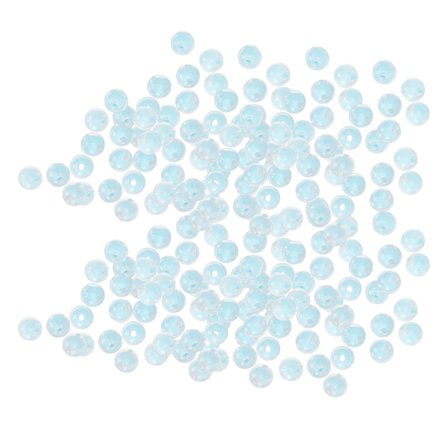 Harpiksglansperler DIY håndlaget halskjede armbånd smykkeperler tilbehør 8MM 500gBlå