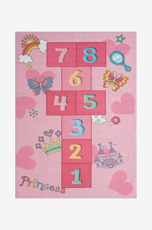 KM Home - Barneteppe Play - Rosa - Barnetepper - 80X150 - Fra Homeroom