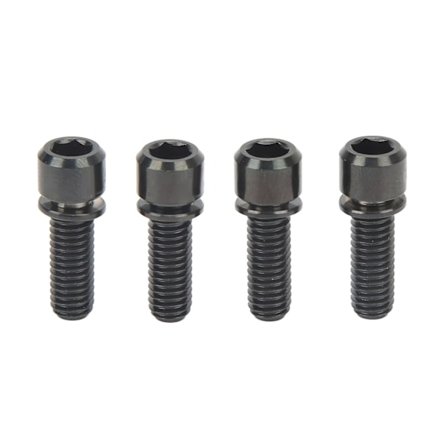 4 st Cykelbromsspak Fasta skruvar M6x18mm Titanlegering Rostbeständig Cykelskruvar Mountainbiketillbehör Svart