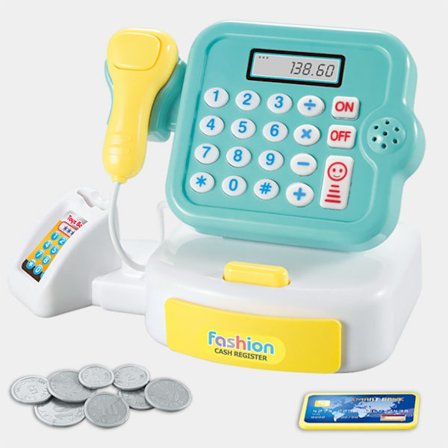 Barn låtsasleksaker Simulering Kontant Shopping Kassa Rollspel Spel Set