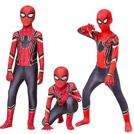 Spiderman Cosplay Kostyme for Barn 3-12 År - Jumpsuit