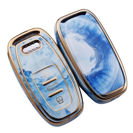 Skyddande skal för bilnyckel för Audi, rosa skal för kvinnor, present till Audi A1, A3, A4, A5, Horizon A7, A8, Q3, Q5, Q7, 2009-2015, 