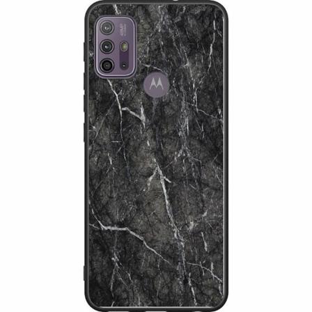 Motorola Moto G10 Svart Skal Marmor Svart