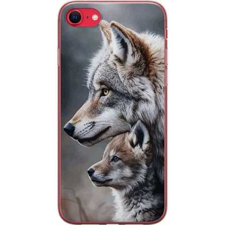 Kompatibel Mobilcover til Apple iPhone SE (2020) Ulve Vilde Ulv Dyr Mystik