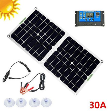 Retkeily Aurinkopaneeli Kennot Camping Auto Usb Matka Akku Matkapuhelin Laturi 5v