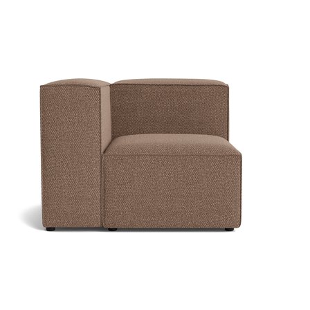 Lissabon hjørnemodul, venstrevendt - Nordic Brun - 100x100x72 - Sofa