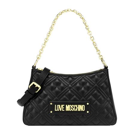 Love Moschino, Borsa Hobo Shiny Jc 44135Pp 1Dla 0000 Zwart, Dames, Maat:ONE Size,polyester