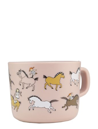 Pippi Circus, Cup With Handle, Pink Patterned Rätt Start