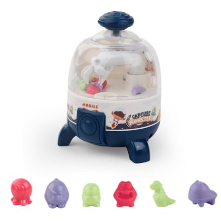 Mini Rocket Klo-Maskine Legetøj Simuleringsdukke Klo Bold Bordspil Legetøj - 6 små dukker - Pædagogisk forældre-barn interaktivt legetøjsspil