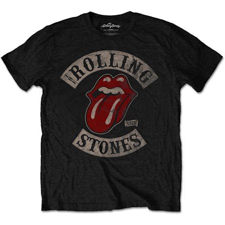 The Rolling Stones Unisex Adult Tour 1978 Bomull T-shirt 5XL Svart