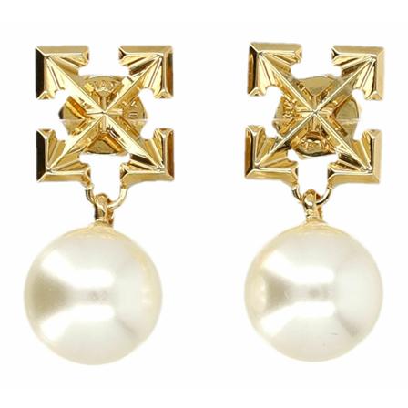 Off White Jewellery Gul, Dame Øreringe, Størrelse: ONE Size