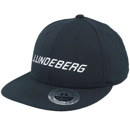 J.Lindeberg - Černá snapback Kšiltovka - Drive Cap Black Snapback @ Hatstore