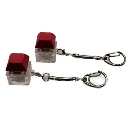 Keyboard Clicker med LED-lys Keyboard Fidget Toys RØD