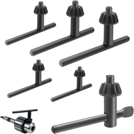 Borepatronnøkkel 4/6/10/13/16/20mm Universal Borepatronnøkkel for Borepatron (6 Deler)