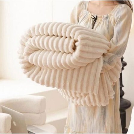 Plaid Stilfuld Sofa Fleece MTOWSUC D 150 x 200cm Plaid til Sofa Tyk Fleece Blød og Varm