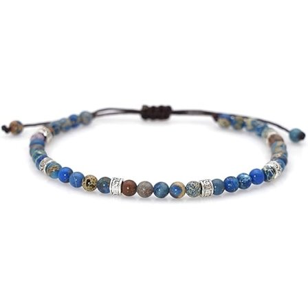 Farverig Sten Perlebesat PC Snøre Halskæde Dame