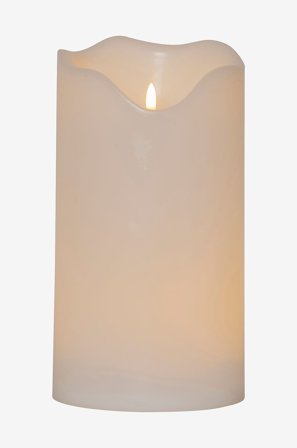 LED Blockljus Flamme Grand - Star Trading - Vit - Dekorationsbelysning - Från Homeroom