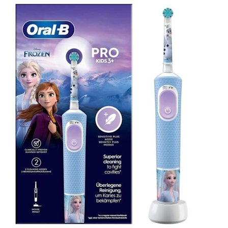 Oral-B Pro Kids elektrisk tandborste 1 fryst handtag, 1 borsthuvud, från 3 år och uppåt