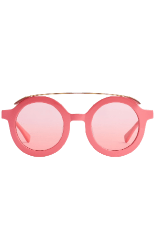 Mini Rodini Solglasögon med Skärm Unisex Rosa ONESIZE