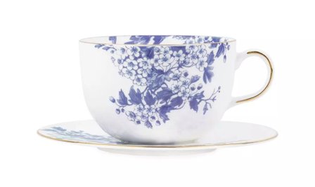 ByTimo Porsgrund Tekopp-med-skål Blå 40cl