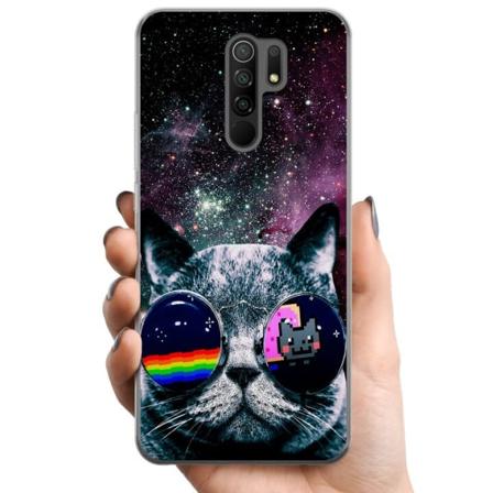 Xiaomi Redmi 9 TPU Matkapuhelimen kuori Avaruus kissa