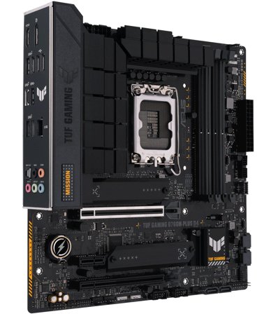 ASUS TUF GAMING B760M-PLUS D4 - hovedkort - mikro ATX - LGA1700-sokkel - B760