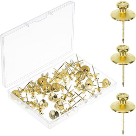 Dobbeltsidede billedkroge, 50-pak, sort, billedsømmere, vægkroge, vægkroge, vægkroge, tegnestifter til vægophæng, billedophæng