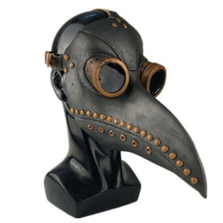 Maske Halloween Kostyme Fugl Lang Nebb Nebb PU Lær Steampunk