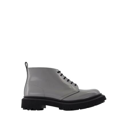 Adieu Paris Type 121 Støvler in Grey Leather Grå, Herre, Størrelse: 42 EU