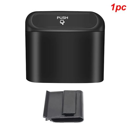 1L Bil Interiör Förvaringsfodral Soptunna Tryckbehållare Mini Bricka Papperskorg Dörr Sätesklämma Ställhållare Biltillbehör