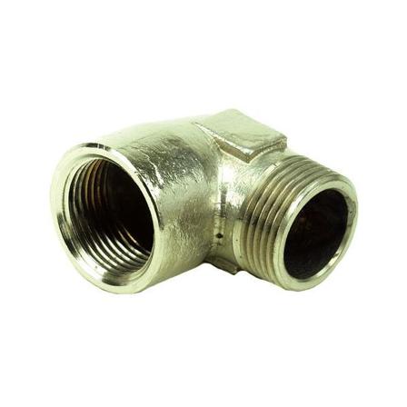 Ezze 3006093122 Vinkel metall, in- utv gjenge G25, messing, Installasjon