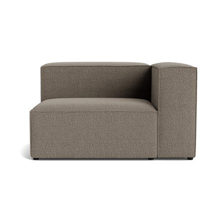 Luksus Lissabon XL Højrevendt Hjørnemodul - Nordic Grå, Kvalitetsstof, Krydsfiner Ramme - 130x100x72cm - Modul Sofa