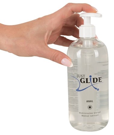 Just Glide: Waterbased Glide 500 ml - Anal - Vuxen.dk: Glidecremer