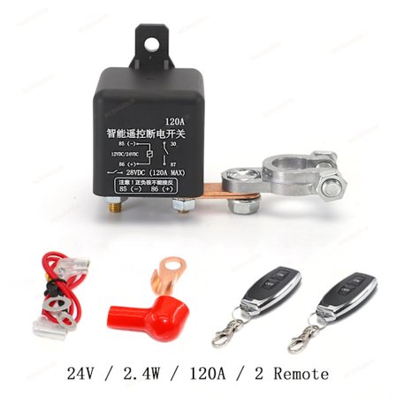 Bil Trådløse Fjernbetjeninger Kontrolkontakt Relæ Bilbatteri Afbryder Afbryder Isolator Kontakt 12V/24V 120A/200A