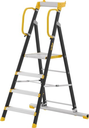 W.steps 200P W 200P-4 SF Trappstege med stegfot, 950 mm, Stegar & ställningar