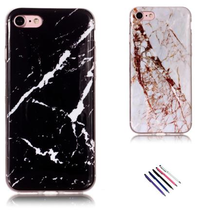 Iphone 7/8/se (2020 & 2022) - Skal / Skydd / Marmor Vit