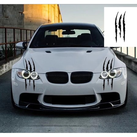 Monster Claw Sticker, 2 stk dekorative bilklistremerker