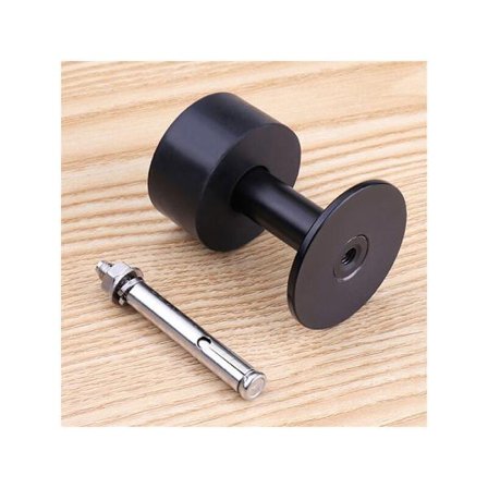 Ei porausta, ruostumattomasta teräksestä valmistettu ovenpysäytin, kylpyhuoneen lasioven pidike, seinään kiinnitettävä, naulaton 