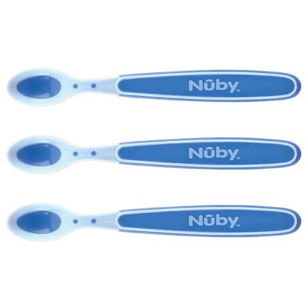 Blå Skedar med Värmeindikator 3-pack