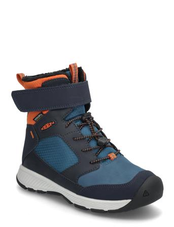Ke Skua Winter Wp Y-Sky Captain-Gold Flame Korkeavartiset Tennarit Navy KEEN