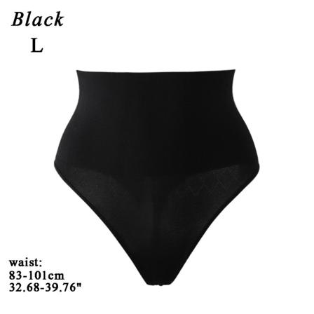 Slimming Waist Trainer Strings G-string Body Shapers Svart L