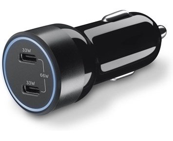 Andersson CRC-P2000 - Car Charger USB-C x2 66W - Effektiv billaddare med två USB-C-uttag