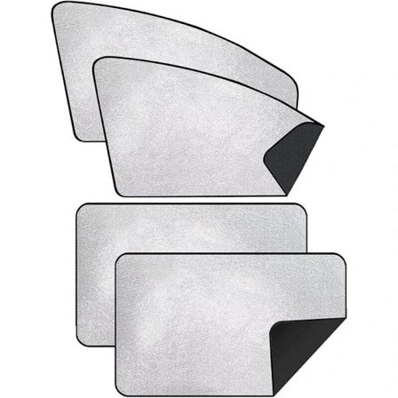 Solskjerming for bil med UV- og personvern sølv